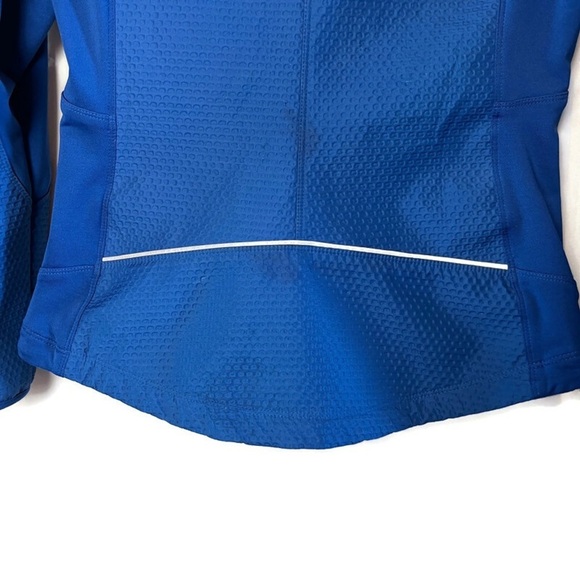 Nike Womens Sphere Pro Soft Shell Running Jacket Blue with Yellow Accents Small - Picture 13 of 16